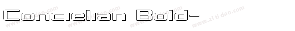 Concielian Bold字体转换
